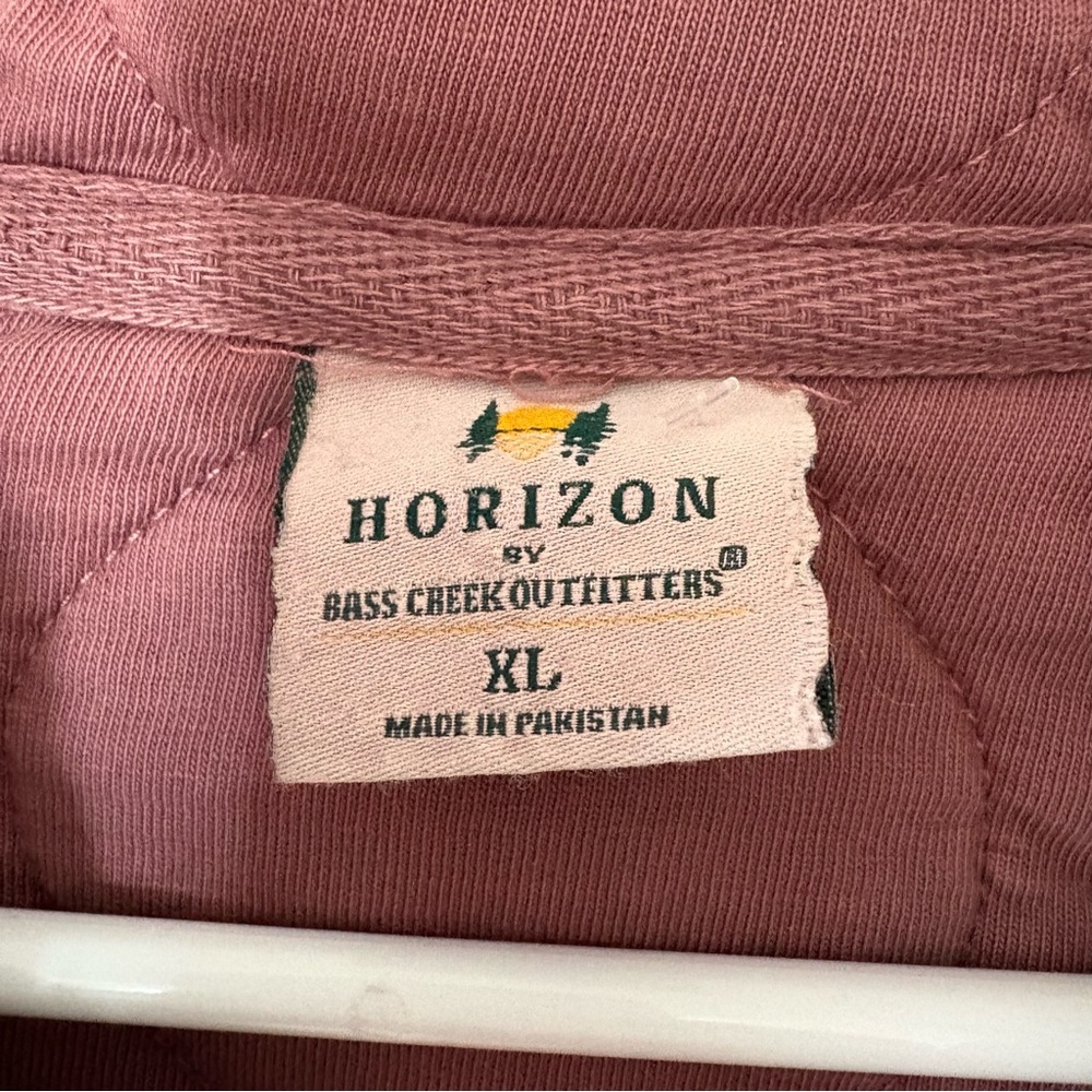 Horizon Bass Creek Outfitters XL NEW mauve pink Quilted jacket with hood - Picture 4 of 6
